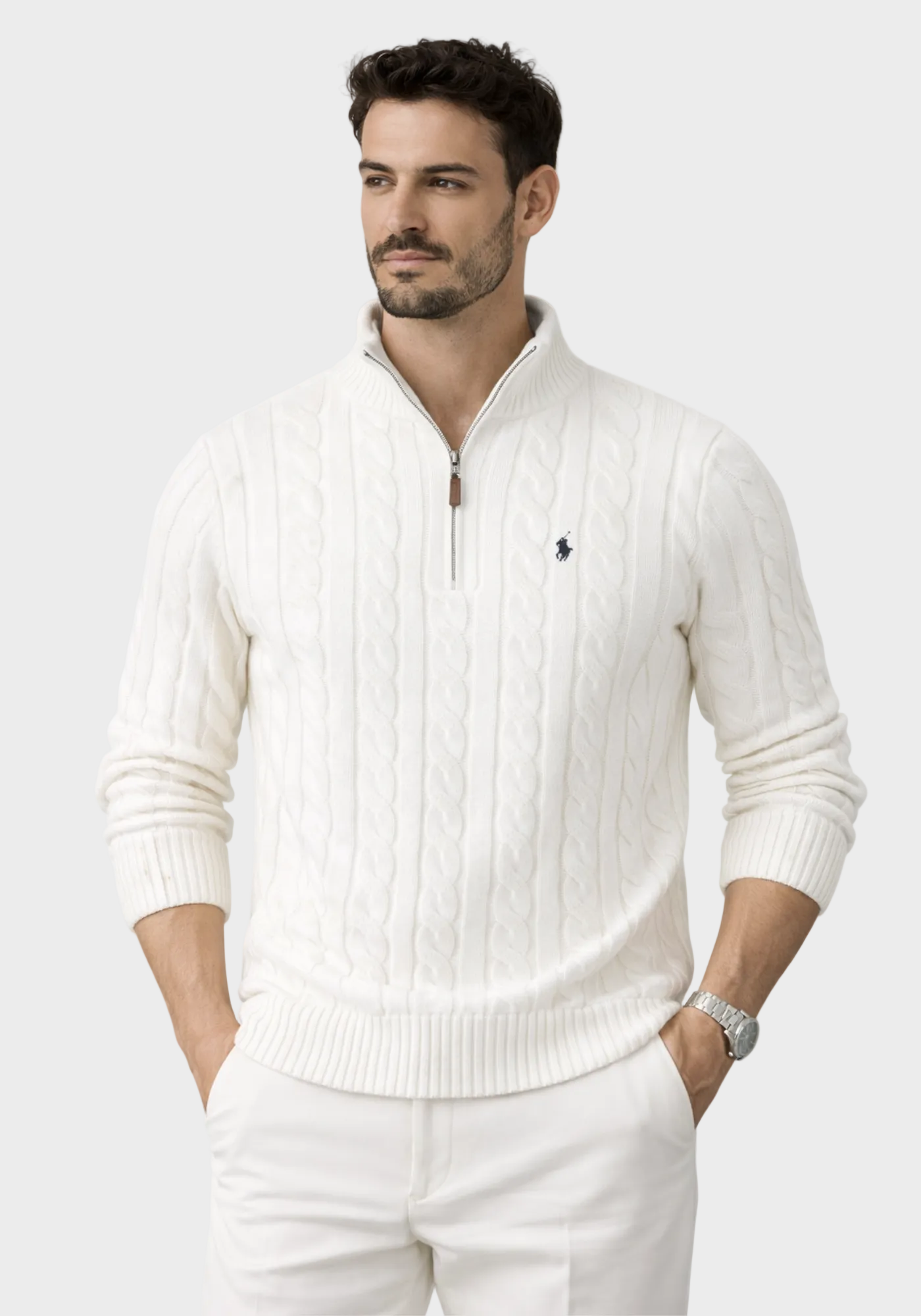 Suéter Polo Casual Esportivo