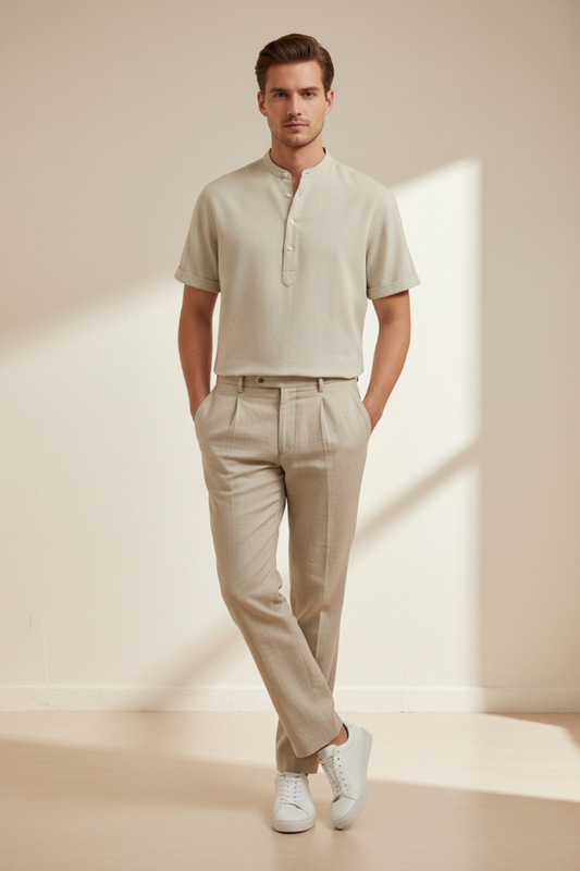 Camisa Polo Linen Aura