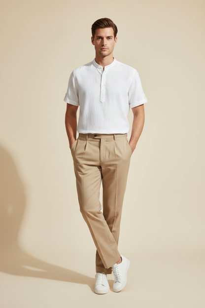 Camisa Polo Linen Aura